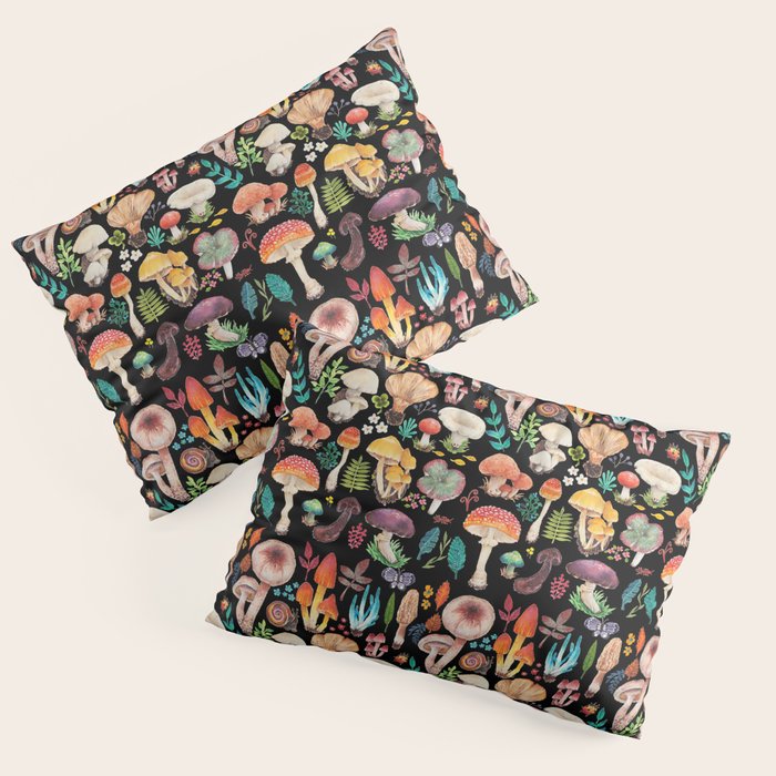 Mushroom heart Pillow Sham Gallery Image 1