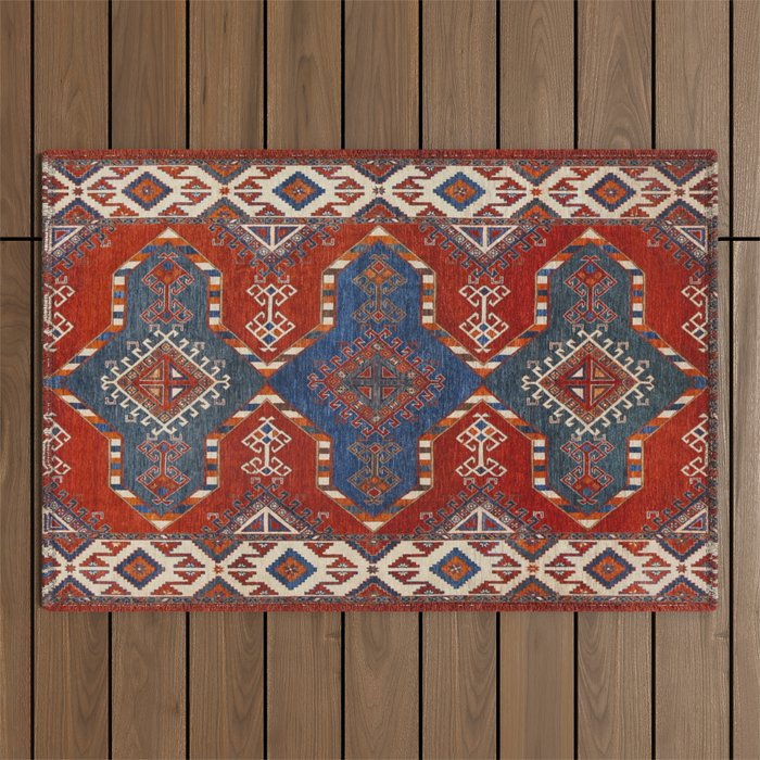 Night Navy Shards  Outdoor Rug Gallery Image 1