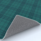 Dark Teal Plaid Rug Gallery Image 4