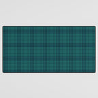 Dark Teal Plaid Desk Mat Gallery Image 3