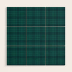 Dark Teal Plaid Wood Wall Art Gallery Image 1