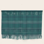 Dark Teal Plaid Wall Hanging Gallery Image 1