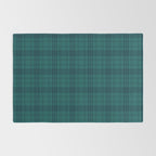 Dark Teal Plaid Rug Gallery Image 2