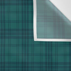 Dark Teal Plaid Wall Tapestry Gallery Image 3