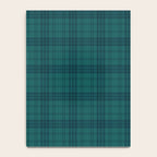Dark Teal Plaid Notebook Gallery Image 4