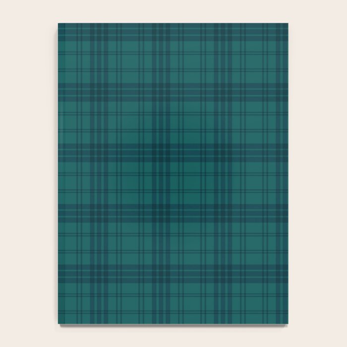 Dark Teal Plaid Notebook Gallery Image 4