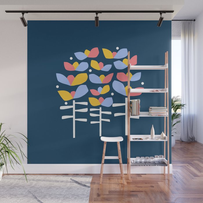 Florals Looking Up Wall Mural Gallery Image 1