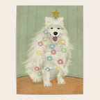 Lit up Holiday Samoyed Poster Gallery Image 4