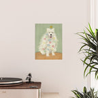 Lit up Holiday Samoyed Poster Gallery Image 2