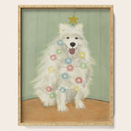 Lit up Holiday Samoyed Serving Tray Gallery Image 1