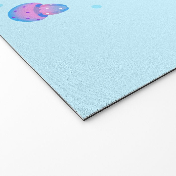 Polka dot jellyfish Welcome Mat Gallery Image 2