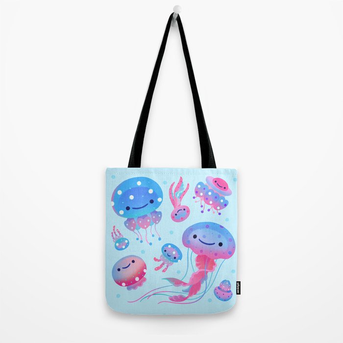 Polka dot jellyfish Tote Bag Gallery Image 2