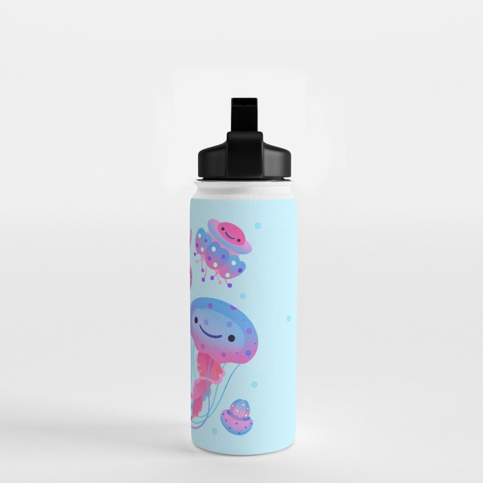 Polka dot jellyfish Water Bottle Gallery Image 2