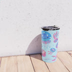 Polka dot jellyfish Travel Mug Gallery Image 4