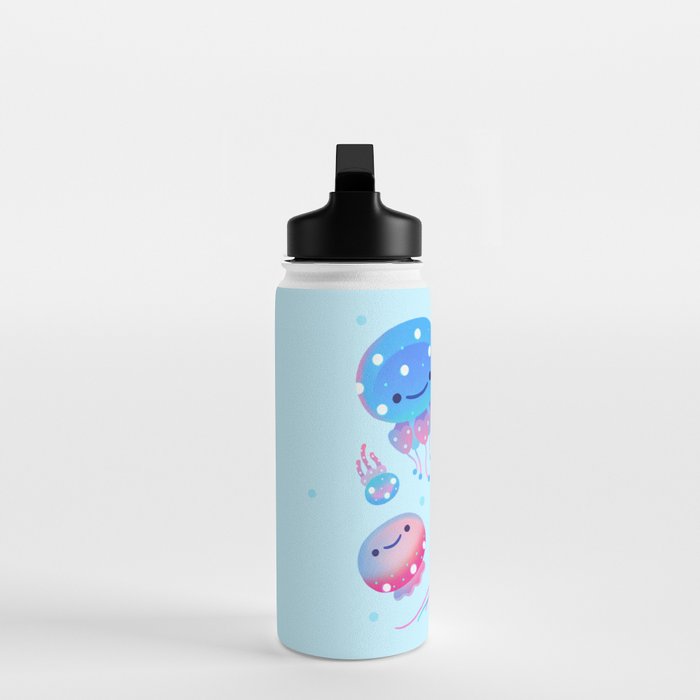Polka dot jellyfish Water Bottle Gallery Image 3