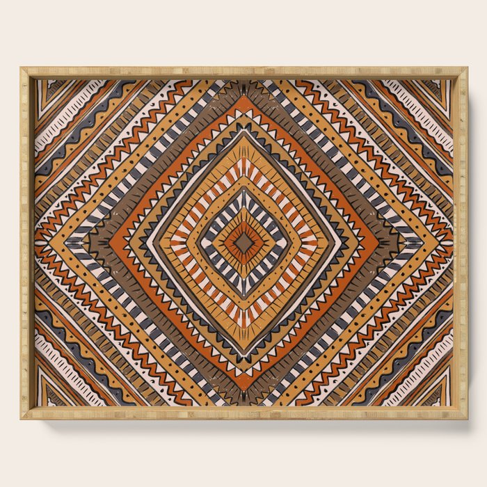 Symmetrical Pattern Serving Tray Gallery Image 1