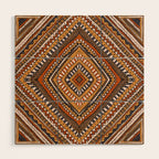 Symmetrical Pattern Wood Wall Art Gallery Image 1