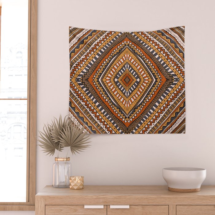 Symmetrical Pattern Wall Tapestry Gallery Image 2