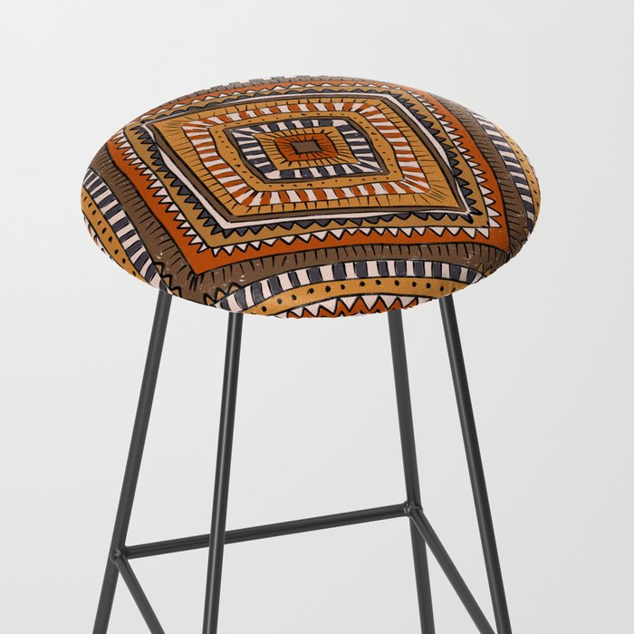 Symmetrical Pattern Stool Gallery Image 2