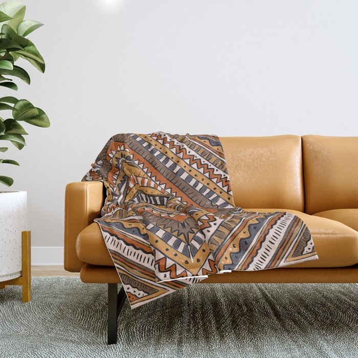 Symmetrical Pattern Throw Blanket Gallery Image 1