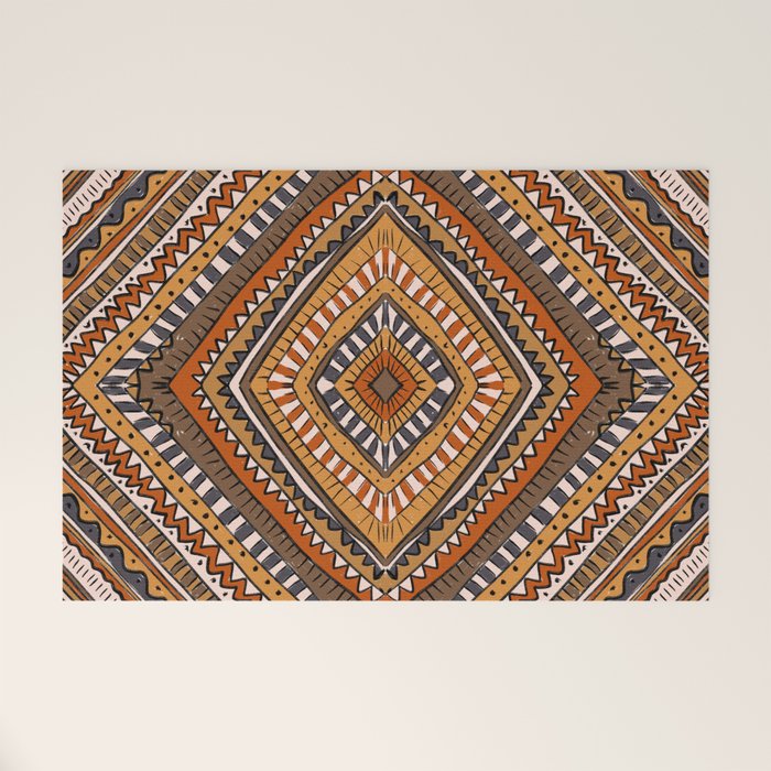Symmetrical Pattern Welcome Mat Gallery Image 1