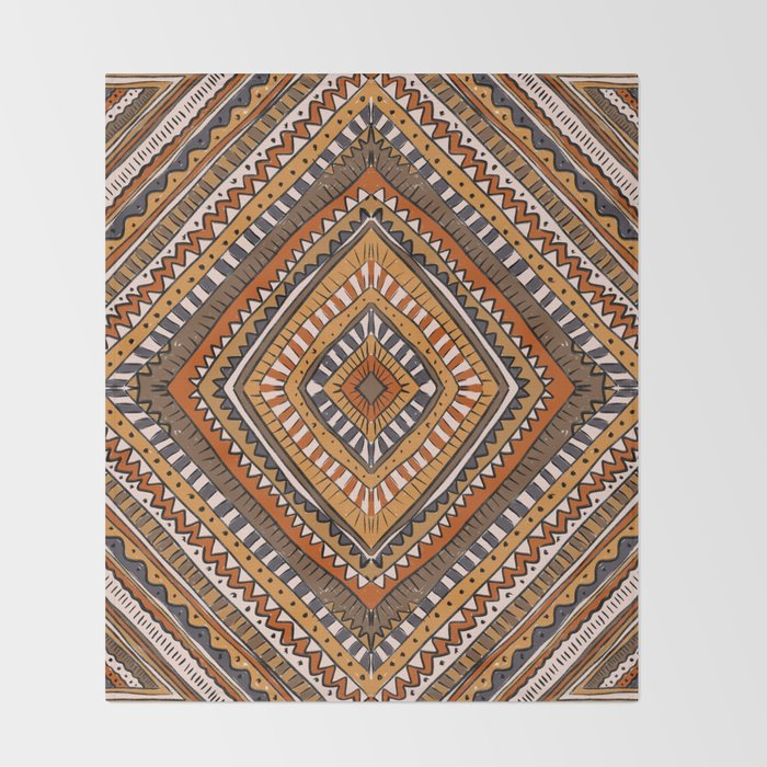 Symmetrical Pattern Throw Blanket Gallery Image 2