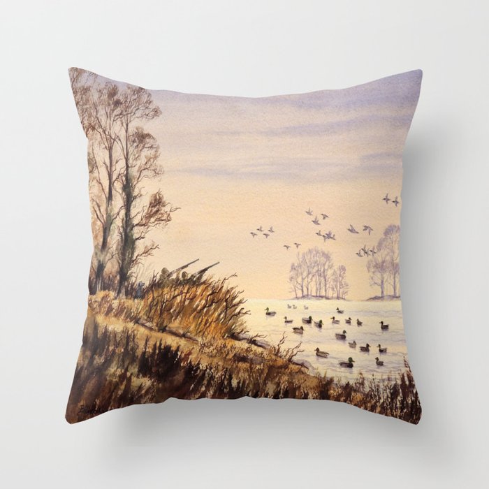 Duck Hunting Times Throw Pillow Gallery Image 6