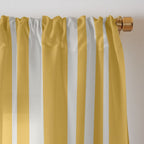 Classic Stripes XLV - Golden Yellow Window Curtain Gallery Image 3