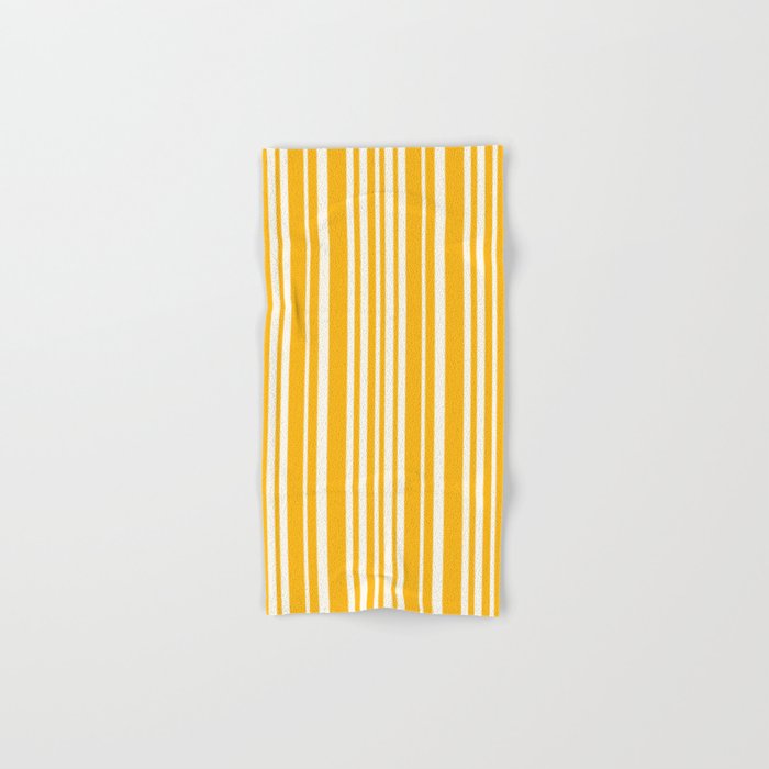 Classic Stripes XLV - Golden Yellow Bath Towel Gallery Image 1