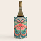 Moth Floral | Teal Wine Chiller Gallery Image 1