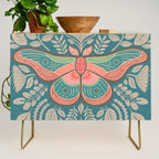 Moth Floral | Teal Credenza Gallery Image 1