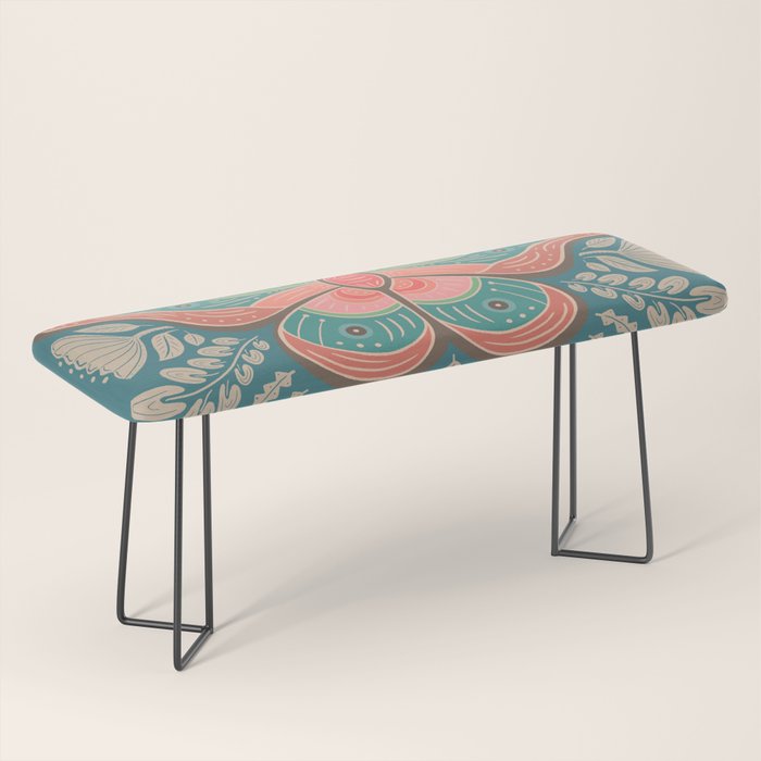 Moth Floral | Teal Bench Gallery Image 1