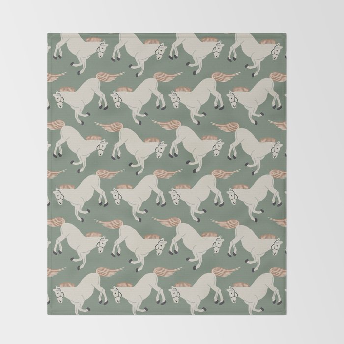 Horses Throw Blanket Gallery Image 2