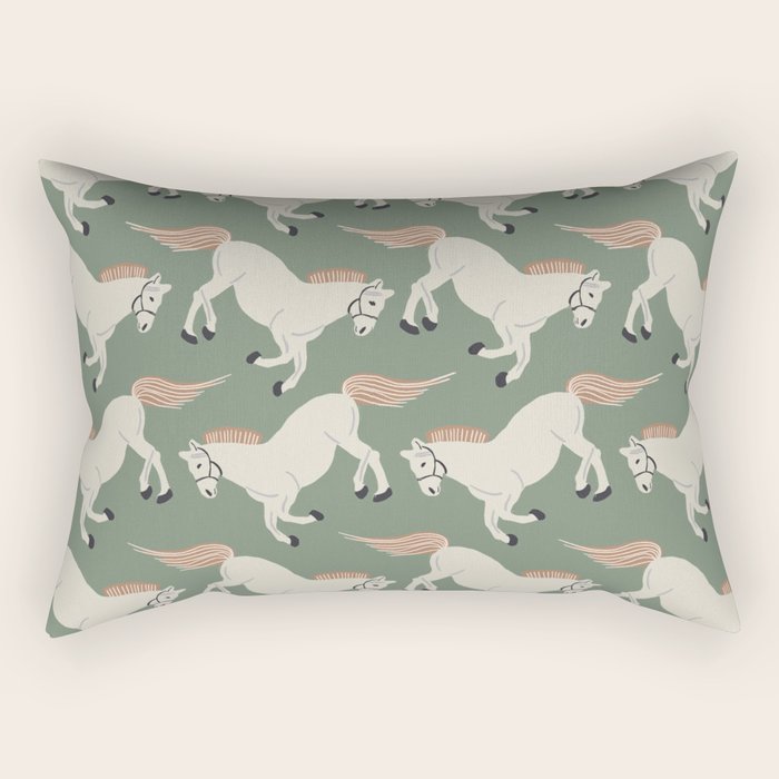 Horses Rectangular Pillow Gallery Image 2