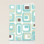 Retro Rectangles Mid Century Modern Geometric Vintage Style Stationery Card Gallery Image 2