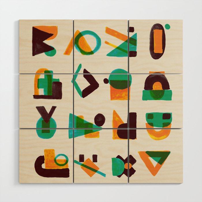 Shape of thoughts Wood Wall Art Gallery Image 1