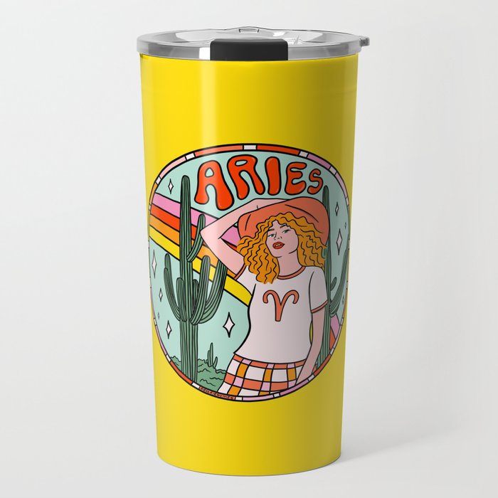 Aries Cowgirl Travel Mug Gallery Image 1