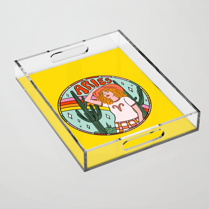 Aries Cowgirl Acrylic Tray Gallery Image 1