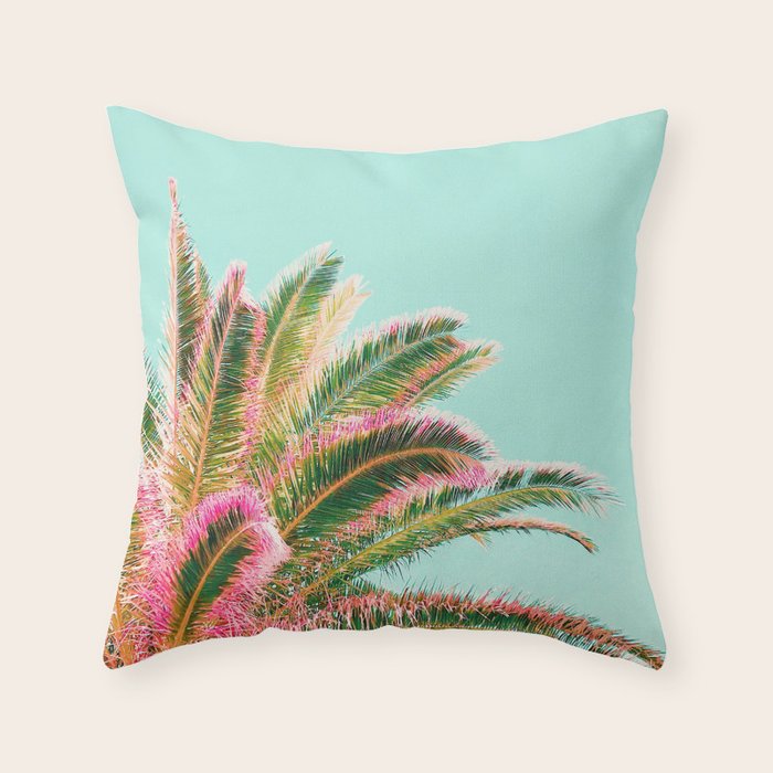 Fiesta palms Throw Pillow Gallery Image 6