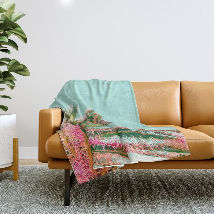 Fiesta palms Throw Blanket Gallery Image 1