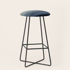 WITHIN THE TIDES - CRUSHING WAVES BLUE Stool Gallery Image 1