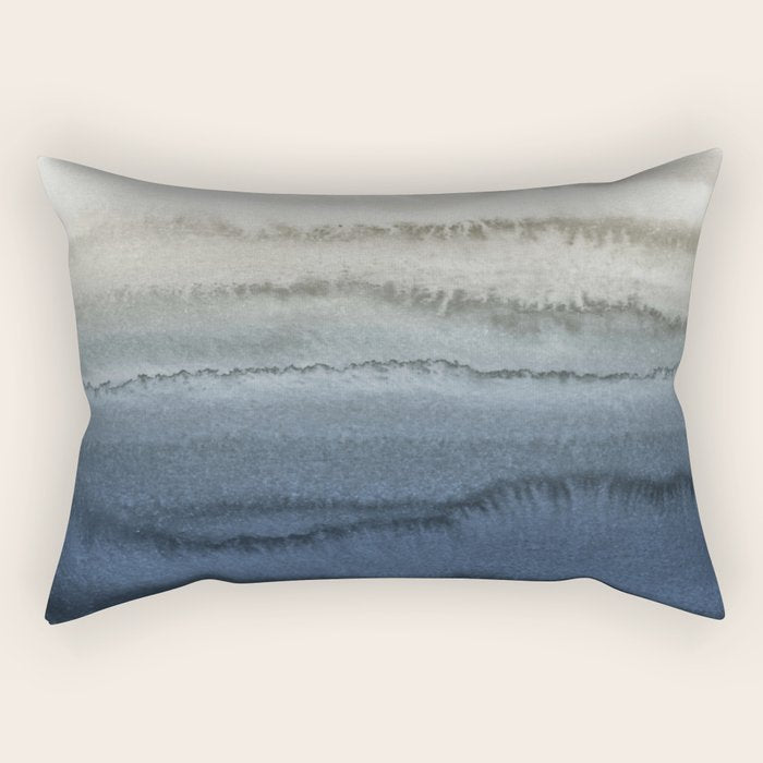 WITHIN THE TIDES - CRUSHING WAVES BLUE Rectangular Pillow Gallery Image 2