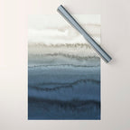 WITHIN THE TIDES - CRUSHING WAVES BLUE Wrapping Paper Gallery Image 1