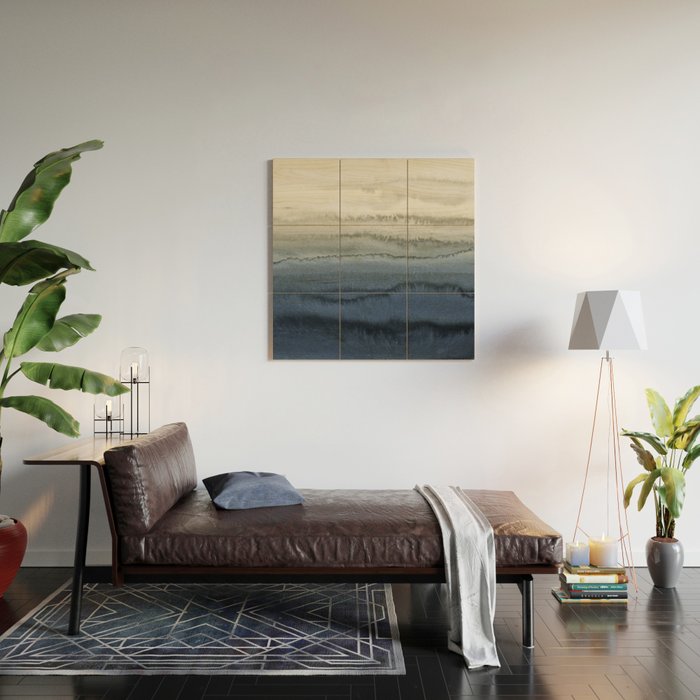 WITHIN THE TIDES - CRUSHING WAVES BLUE Wood Wall Art Gallery Image 2