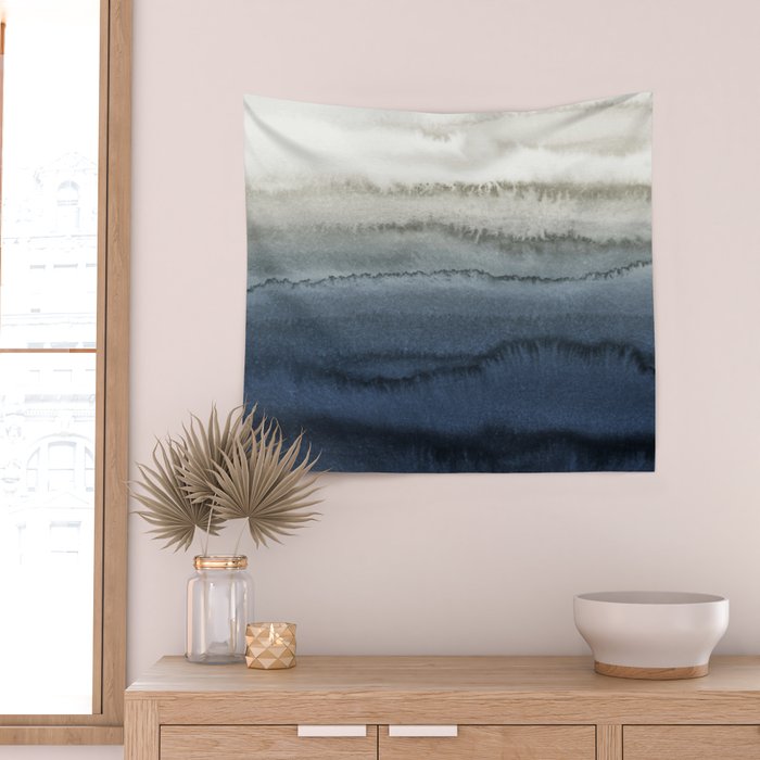 WITHIN THE TIDES - CRUSHING WAVES BLUE Wall Tapestry Gallery Image 2