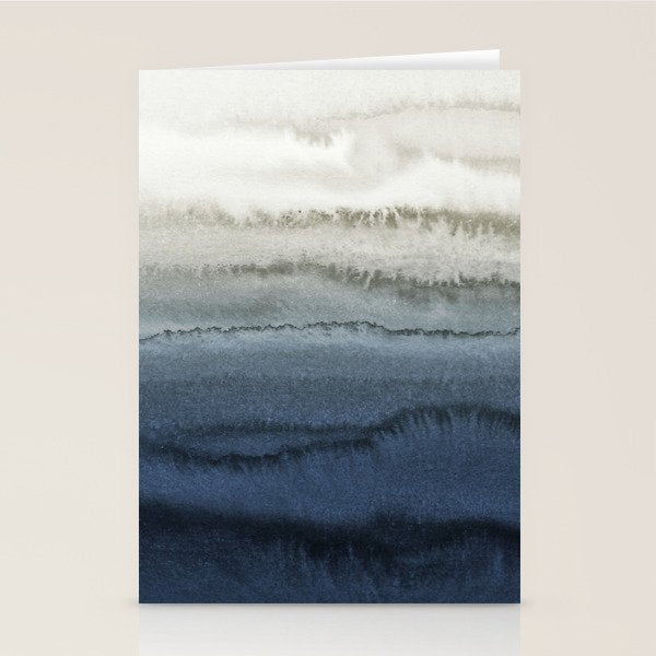 WITHIN THE TIDES - CRUSHING WAVES BLUE Stationery Card Gallery Image 2