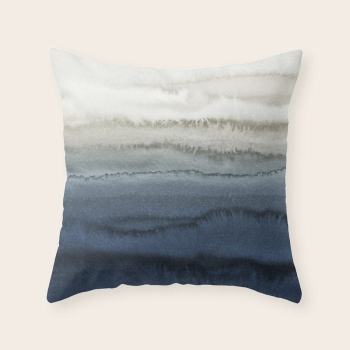 WITHIN THE TIDES - CRUSHING WAVES BLUE Throw Pillow Gallery Image 6