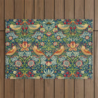 William Morris "Strawberry Thief" 11. Outdoor Rug Gallery Image 1