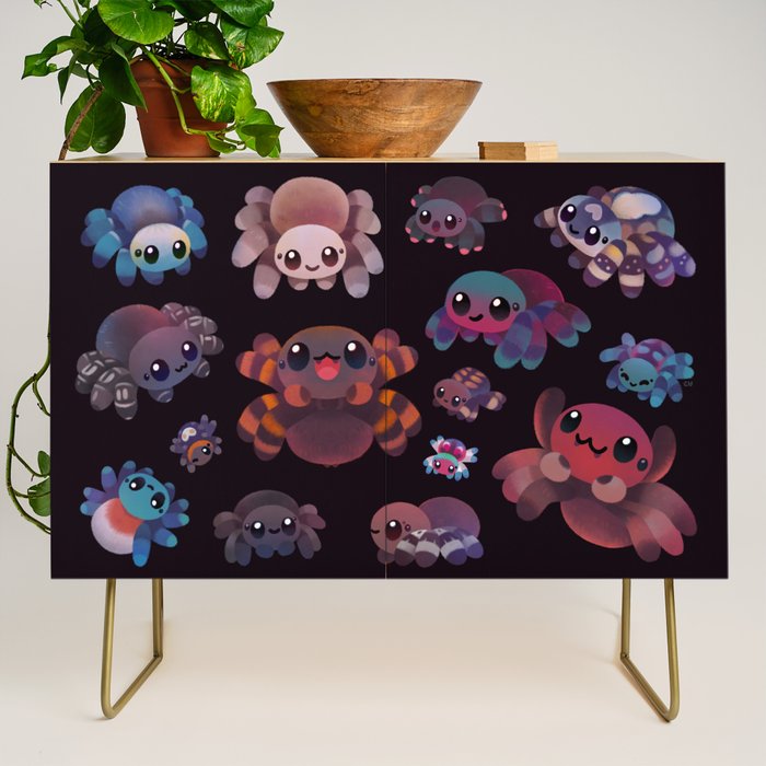 Tarantulas - dark Credenza Gallery Image 1