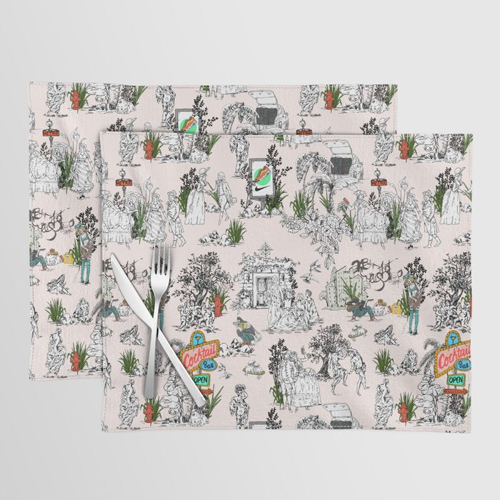 Toile de Jouy Between eras 01 Placemat Gallery Image 1